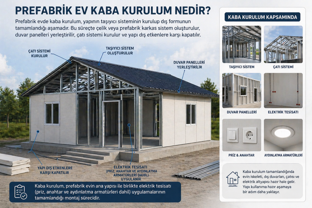 Prefabrik Ev Kaba Kurulum Nedir?