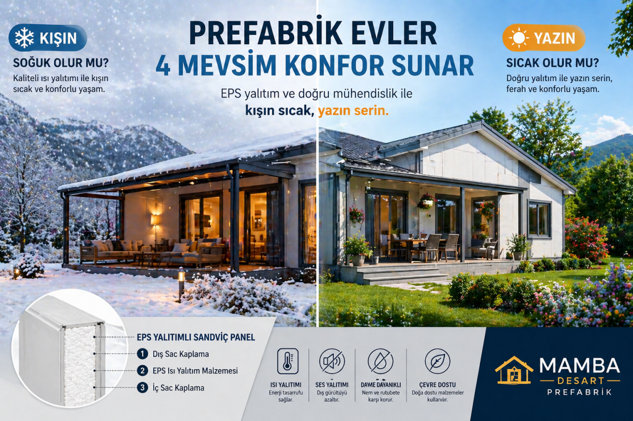 Prefabrik Ev Kışın Soğuk Olur mu? Yazın Sıcak Olur mu?