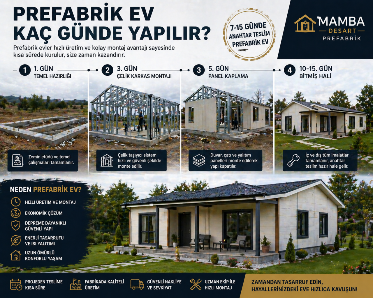 Prefabrik Ev Kaç Günde Yapılır?