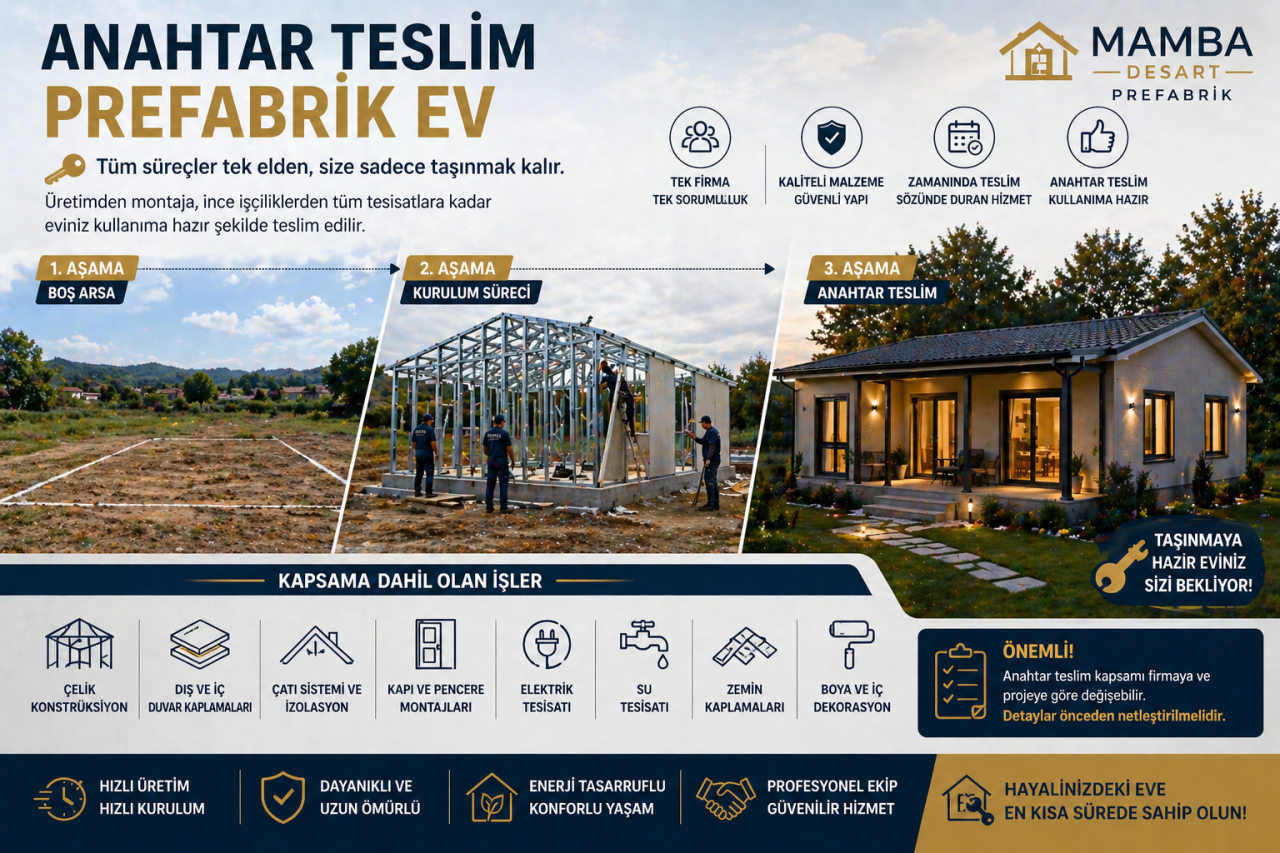 Prefabrik Ev Anahtar Teslim Nedir?