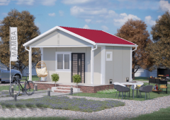 Prefabrik Ev 27 m2 Tek Kat 1+0 Ev Planı