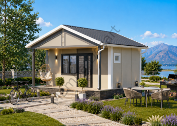Prefabrik Ev 27 m2 Tek Kat 1+0 Ev Planı