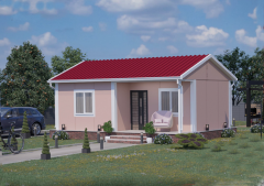 Prefabrik Ev 40 m2 Tek Kat 1+1 Ev Planı