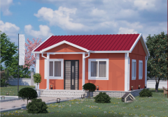 Prefabrik Ev 45 m2 Tek Kat 2+1 Ev Planı