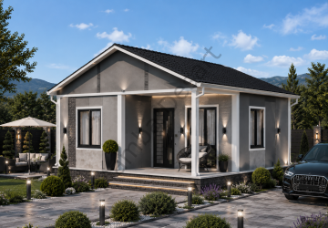 Prefabrik Ev 59 m2 Tek Kat 2+1 Ev Planı