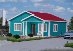 Prefabrik Ev 61 m2 Tek Kat 2+1 Ev Planı