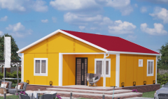 Prefabrik Ev 69 m2 Tek Kat 2+1 Ev Planı