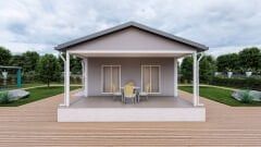 Prefabrik Ev 67 m2 Tek Kat 2+1 Ev Planı