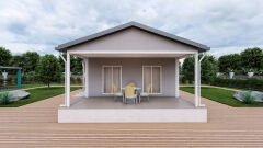 Prefabrik Ev 67 m2 Tek Kat 2+1 Ev Planı