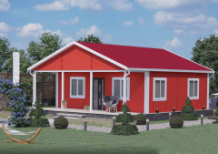 Prefabrik Ev 70 m2 Tek Kat 2+1 Ev Planı