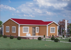 Prefabrik Ev 75 m2 Tek Kat 2+1 Ev Planı