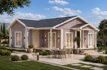 Prefabrik Ev 79 m2 Tek Kat 2+1 Ev Planı
