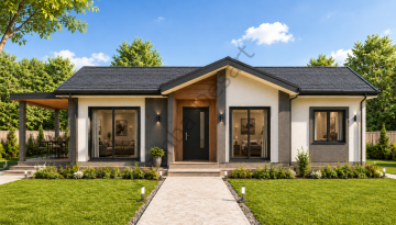 Prefabrik Ev 80 m2 Tek Kat 2+1 Ev Planı