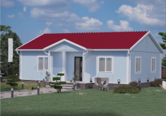 Prefabrik Ev 82 m2 Tek Kat 2+1 Ev Planı