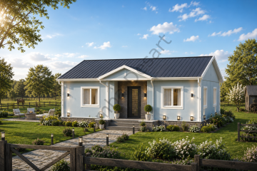 Prefabrik Ev 82 m2 Tek Kat 2+1 Ev Planı