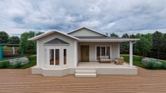 Prefabrik Ev 82 m2 Tek Kat 2+1 Ev Planı