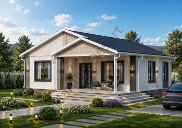 Prefabrik Ev 84 m2 Tek Kat 2+1 Ev Planı