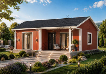Prefabrik Ev 84 m2 Tek Kat 2+1 Ev Planı