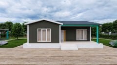 Prefabrik Ev 85 m2 Tek Kat 2+1 Ev Planı