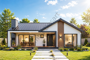 Prefabrik Ev 91 m2 Tek Kat 2+1 Ev Planı
