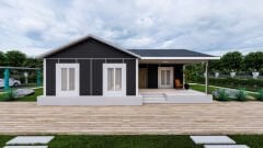 Prefabrik Ev 92 m2 Tek Kat 3+1 Ev Planı