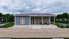 Prefabrik Ev 94 m2 Tek Kat 3+1 Ev Planı