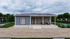 Prefabrik Ev 94 m2 Tek Kat 3+1 Ev Planı
