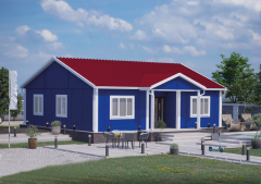 Prefabrik Ev 95 m2 Tek Kat 3+1 Ev Planı