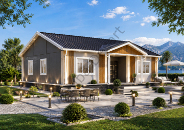 Prefabrik Ev 95 m2 Tek Kat 3+1 Ev Planı