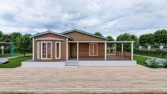 Prefabrik Ev 95 m2 Tek Kat 3+1 Ev Planı