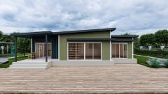 Prefabrik Ev 99 m2 Tek Kat 2+1 Ev Planı