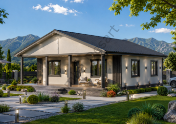 Prefabrik Ev 100 m2 Tek Kat 2+1 Ev Planı