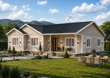 Prefabrik Ev 129 m2 Tek Kat 3+1 Ev Planı
