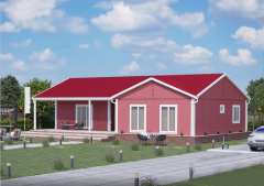 Prefabrik Ev 130 m2 Tek Kat 3+1 Ev Planı