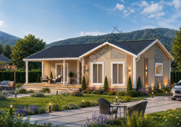 Prefabrik Ev 130 m2 Tek Kat 3+1 Ev Planı