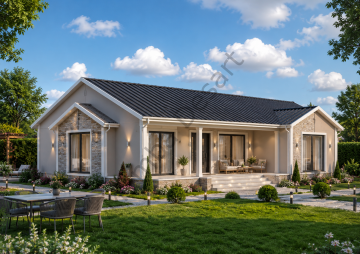 Prefabrik Ev 174 m2 Tek Kat 4+1 Ev Planı