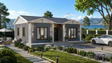 Prefabrik Ev 52 m2 Tek Kat 2+1 Ev Planı