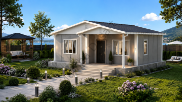 Prefabrik Ev 62 m2 Tek Kat 2+1 Ev Planı