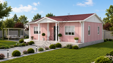 Prefabrik Ev 81 m2 Tek Kat 3+1 Ev Planı
