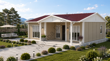 Prefabrik Ev 85 m2 Tek Kat 2+1 Ev Planı