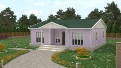 Prefabrik Ev 96 m2 Tek Kat 3+1 Ev Planı