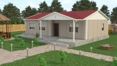 Prefabrik Ev 103 m2 Tek Kat 3+1 Ev Planı