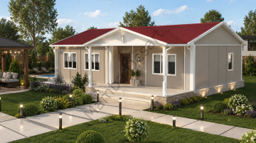 Prefabrik Ev 103 m2 Tek Kat 3+1 Ev Planı