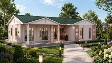 Prefabrik Ev 123 m2 Tek Kat 3+1 Ev Planı