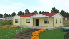 Prefabrik Ev 126 m2 Tek Kat 3+1 Ev Planı