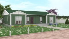 Prefabrik Ev 131 m2 Tek Kat 4+1 Ev Planı