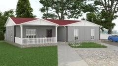 Prefabrik Ev 149 m2 Tek Kat 4+1 Ev Planı