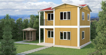 İki Katlı Dubleks Prefabrik Ev 82 m2
