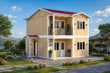 İki Katlı Dubleks Prefabrik Ev 92 m2