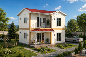 İki Katlı Dubleks Prefabrik Ev 100 m2
